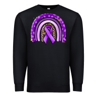 Black awerenes ribbon  rainbow Premium Sweatshirt - MaliasSmallBusiness