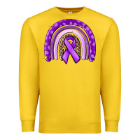 Lemon awerenes ribbon  rainbow Premium Sweatshirt - MaliasSmallBusiness