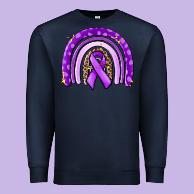 Awerenes Ribbon  Rainbow Premium Sweatshirt Designed By Maliassmallbusiness