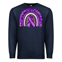 Navy awerenes ribbon  rainbow Premium Sweatshirt - MaliasSmallBusiness