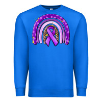 True Royal awerenes ribbon  rainbow Premium Sweatshirt - MaliasSmallBusiness