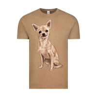 Vintage Coffee chihuahua Vintage Tee - RanaPortraitStore