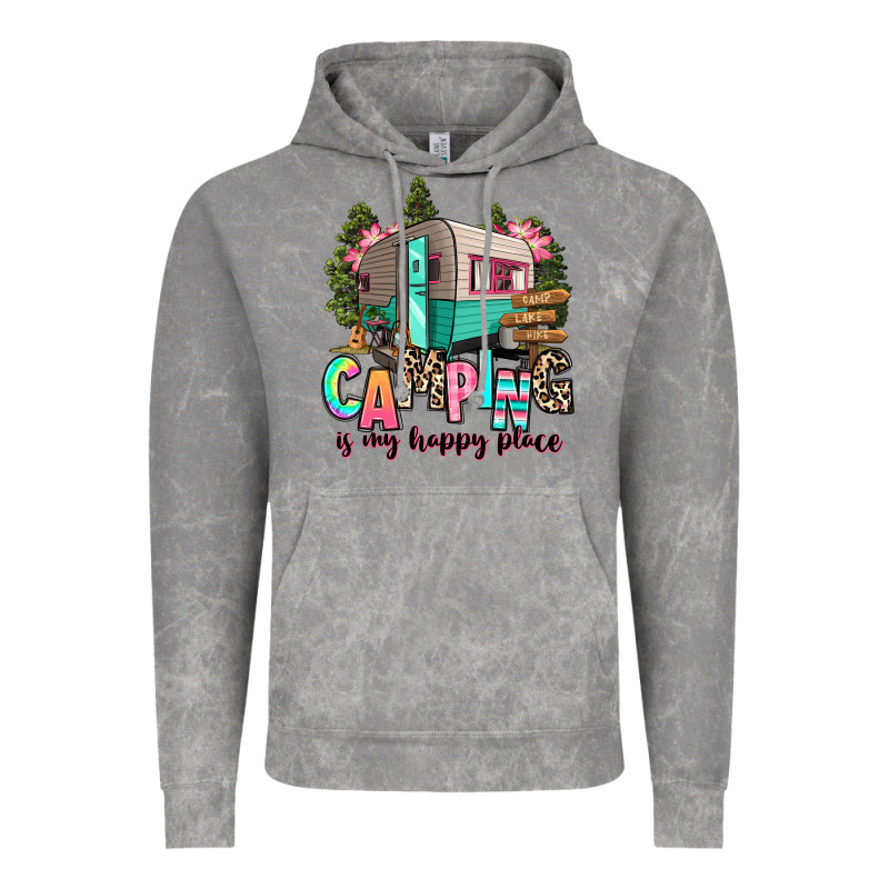 Camping Is My Happy Place Vintage Hoodie by RanaPortraitStore | Teevron