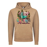 Vintage Coffee camping is my happy place Vintage Hoodie - RanaPortraitStore