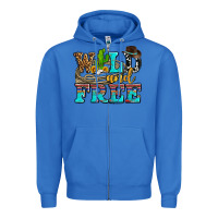 True Royal wild and free with cactus Zipper Hoodie - AdoDesignShop