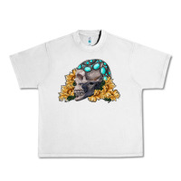 Lunar Rock skull with sunflowers Urban Heavy Tee - RanaPortraitStore