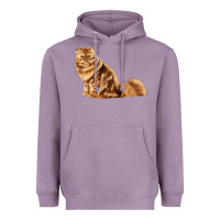 Lavender Persian Cat Heavyweight Hoodie - LillyAllenDesigns