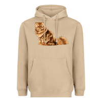 Mushroom Persian Cat Heavyweight Hoodie - LillyAllenDesigns