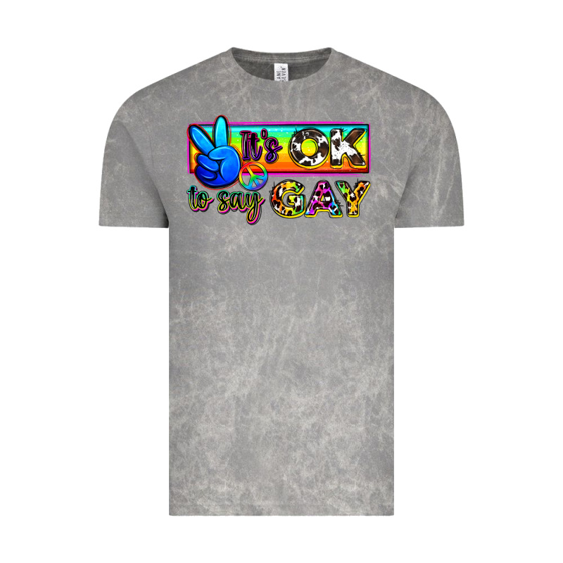 It's Ok To Say Gay Vintage Tee by Zillion Design Studio | Teevron