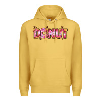 Antique Gold donut with donut and hearts Premium Hoodie - AdoDesignShop