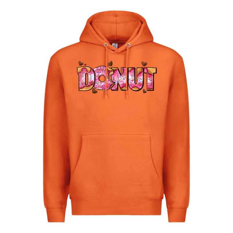 Donut With Donut And Hearts Premium Hoodie by AdoDesignShop | Teevron