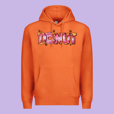 Donut With Donut And Hearts Premium Hoodie Designed By Adodesignshop