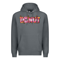 Rock donut with donut and hearts Premium Hoodie - AdoDesignShop