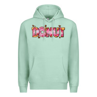 Seafoam donut with donut and hearts Premium Hoodie - AdoDesignShop