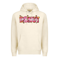 Tofu donut with donut and hearts Premium Hoodie - AdoDesignShop