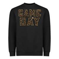 Black game day leopard Heavyweight Sweatshirt - Zillion Design Studio