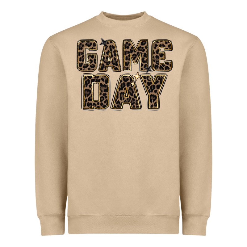 Game Day Leopard Heavyweight Sweatshirt by Zillion Design Studio | Teevron