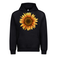 Black sunflower Urban Hoodie - BarkalooDesign