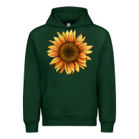 Forest Green sunflower Urban Hoodie - BarkalooDesign