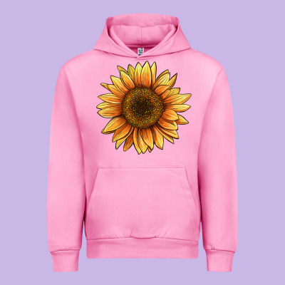 Sunflower Urban Hoodie Designed By Barkaloodesign