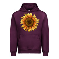 Mauve Wine sunflower Urban Hoodie - BarkalooDesign