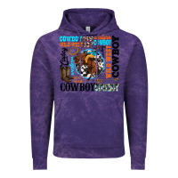 Cloud Purple western cowboy wild west Vintage Hoodie - texasbilliewilder