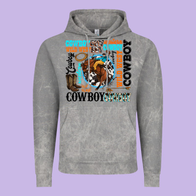 Vintage Hoodie western cowboy wild west