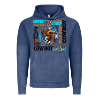 Vintage Denim western cowboy wild west Vintage Hoodie - texasbilliewilder