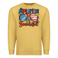 Antique Gold america the beautiful Premium Sweatshirt - MaliasSmallBusiness