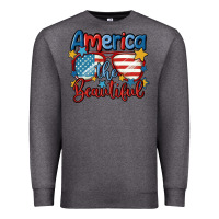 Charcoal Heather america the beautiful Premium Sweatshirt - MaliasSmallBusiness
