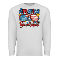 Dove Grey america the beautiful Premium Sweatshirt - MaliasSmallBusiness