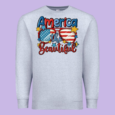 America The Beautiful Premium Sweatshirt Designed By Maliassmallbusiness