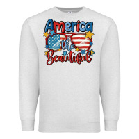 Oatmeal Heather america the beautiful Premium Sweatshirt - MaliasSmallBusiness