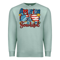 Seafoam america the beautiful Premium Sweatshirt - MaliasSmallBusiness