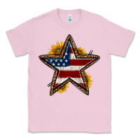 Bubblegum Pink western 4th of july star Classic Tee - HRA Design Shop