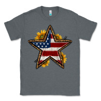 Charcoal Heather western 4th of july star Classic Tee - HRA Design Shop