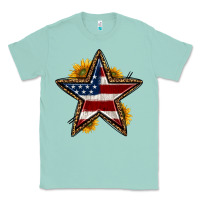 Seafoam western 4th of july star Classic Tee - HRA Design Shop