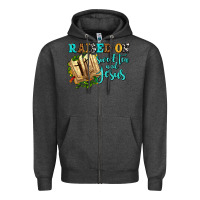 Charcoal Heather raised on sweet tea and jesus Zipper Hoodie - AdoDesignShop