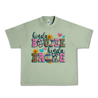 Oil Green kinda boujee kinda broke Urban Heavy Tee - Zillion Design Studio