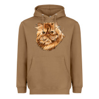 Toasted Coconut Persian Cat Face Heavyweight Hoodie - LillyAllenDesigns