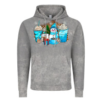 Cloud Rock winter snowman coffee cups Vintage Hoodie - Zillion Design Studio