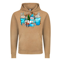 Vintage Camel winter snowman coffee cups Vintage Hoodie - Zillion Design Studio