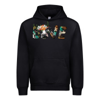 Black love with holstein cow Urban Hoodie - BarkalooDesign
