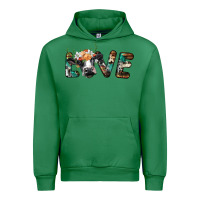 Emerald love with holstein cow Urban Hoodie - BarkalooDesign