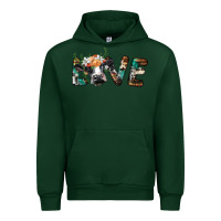 Forest Green love with holstein cow Urban Hoodie - BarkalooDesign