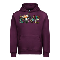 Mauve Wine love with holstein cow Urban Hoodie - BarkalooDesign