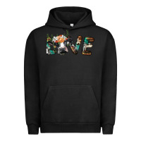 Pigment Black love with holstein cow Urban Hoodie - BarkalooDesign