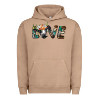 Pigment Burro love with holstein cow Urban Hoodie - BarkalooDesign