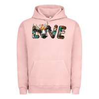 Pigment Salmon love with holstein cow Urban Hoodie - BarkalooDesign
