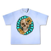 Grape Ice skull with gemstone and sunflower Urban Heavy Tee - RanaPortraitStore